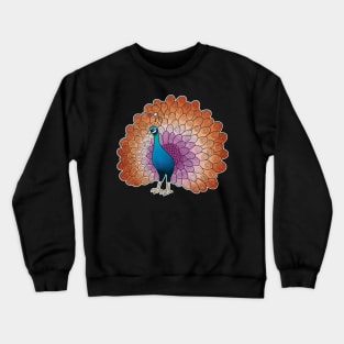 Lesbian Pride Peacock Crewneck Sweatshirt